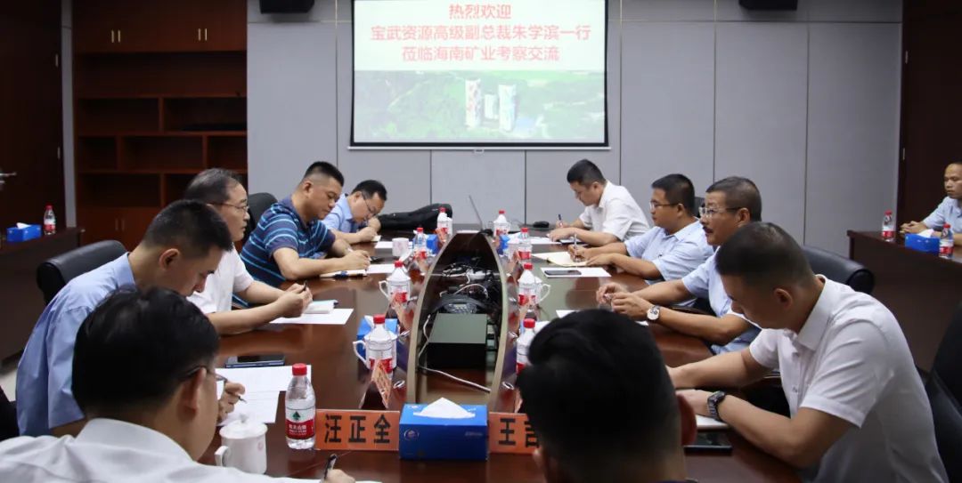 宝武资源高级副总裁朱学滨一行到访问鼎娱乐 共商深化相助