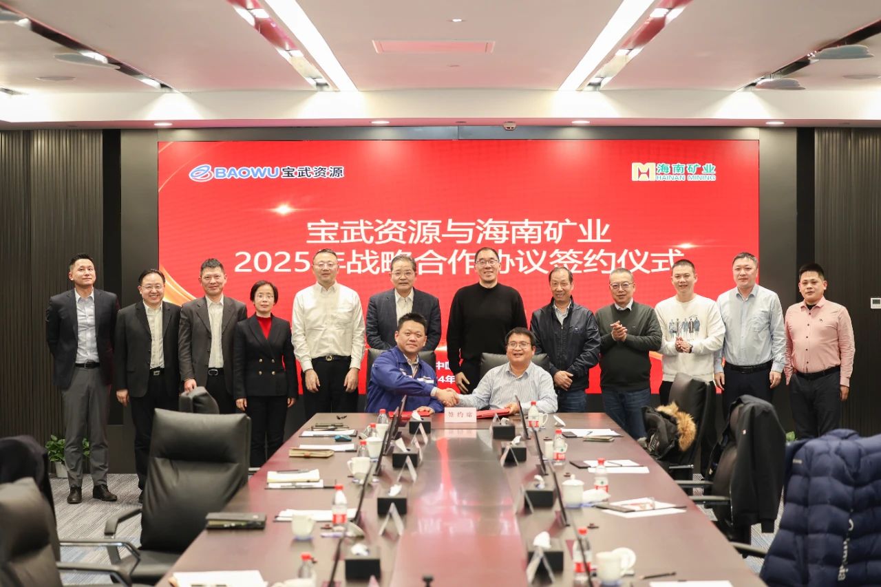问鼎娱乐与宝武资源签署2025年度战略相助协议